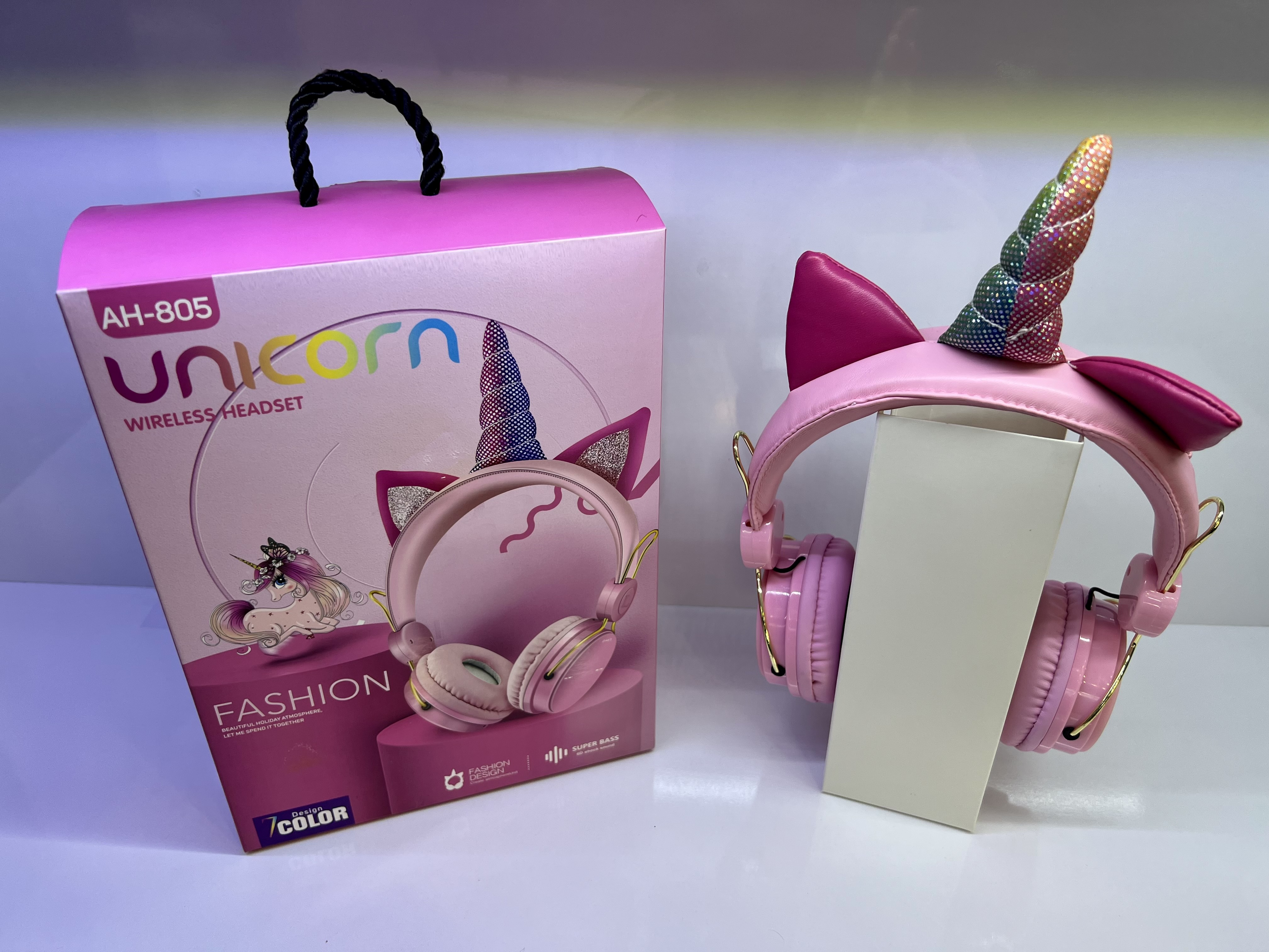 هدفون بلوتوثی بی سیم یونیکورن unicorn مدل AH-805