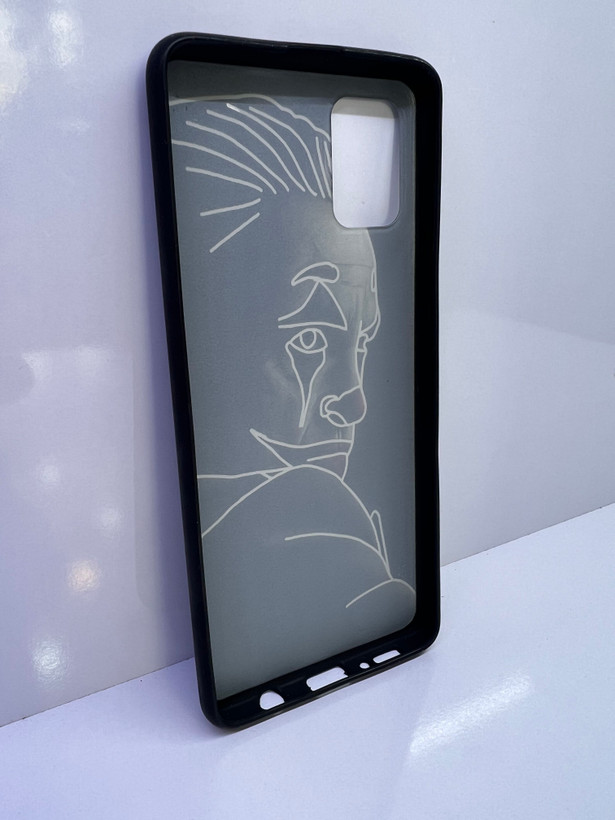کاور گارد طرح دار مشکی مناسب برای گوشی موبایل سامسونگ Samsung Galaxy A51