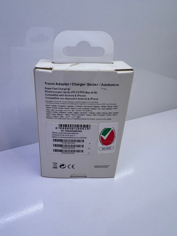 شارژر دیواری 45وات مدل EP-TA845NBEGAE مناسب برای گوشی سامسونگ