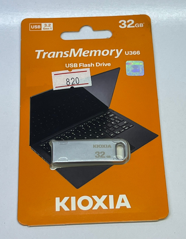 فلش مموری کیوکسیا مدل U366 ظرفیت 32 گیگابایت با رابط USB 3.2