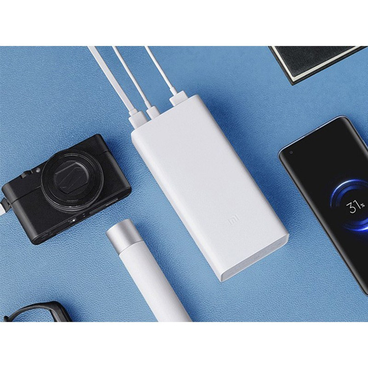 پاوربانک شیائومی اصل مدل Mi PB3018ZM ظرفیت 30000 میلی آمپر