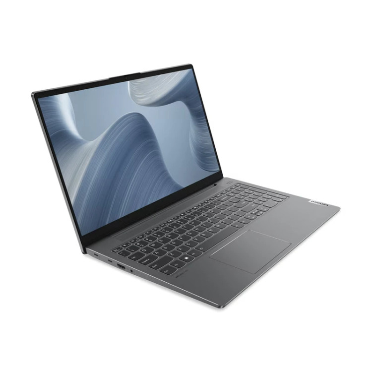لپتاپ لنوو مدل IdeaPad 5 15IAL7 با پردازنده Core i5-1235U و گرافیک MX550، رم DDR4 16GB با فرکانس 3200MHz، حافظه SSD با ظرفیت 512GB، نمایشگر 15.6 اینچ IPS با وضوح Full HD، دارای نور پسزمینه کیبورد و حسگر اثر انگشت