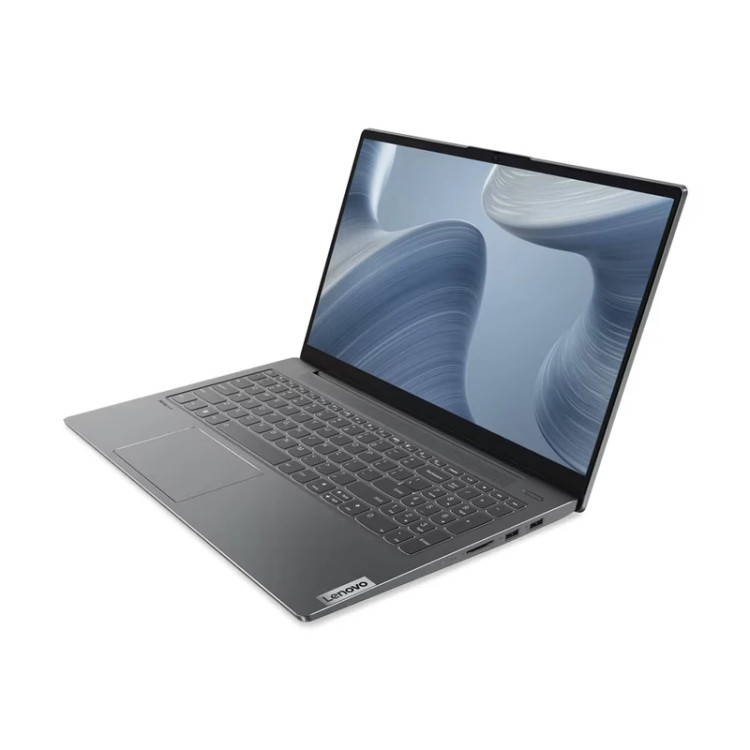 لپتاپ لنوو مدل IdeaPad 5 15IAL7 با پردازنده Core i5-1235U و گرافیک MX550، رم DDR4 16GB با فرکانس 3200MHz، حافظه SSD با ظرفیت 512GB، نمایشگر 15.6 اینچ IPS با وضوح Full HD، دارای نور پسزمینه کیبورد و حسگر اثر انگشت