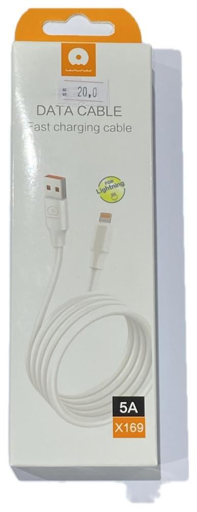 کابل شارژ WUW مدل X169 لایتنینگ به USB ضخیم
